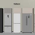 Poliform Modern Refrigerators With Various Colors And Stylish Designs In 3d model