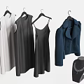Stylish Sleeveless Dresses Slip Dress And Blue Coat For Elegant Outfits