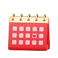 Modern Calendar Cartoon Calendar 3d model