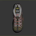 Brown And Gray Hiking Shoes With Pink Laces Non Slip Sole For Outdoor Activities
