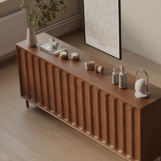 Modern Entrance Cabinet 3d model