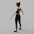 Sports girl woman figure person character tpose yoga clothes yoga sportswear clothing 3d model