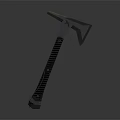 Modern Axe With Black Ergonomic Handle And Durable Metal Cutting Head Tool 3d model