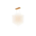 Contemporary Chandelier With Slim Metal Rods And Geometric Grid Design For Modern Interiors