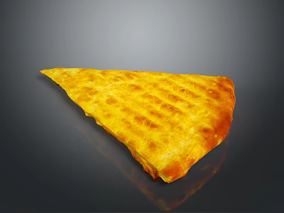 Appetizing Freshly Baked Pizza Slice With Cheesy Golden Crust And Crispy Edges 3d model