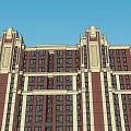 Modern High Rise Building Exterior With Decorative Facade And Residential Design