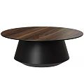 Elegant Modern Round Coffee Table With Black Marble Top And Gold Metal Base