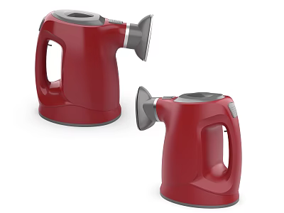Sleek Handheld Red Daily Electrical Appliances with Modern Design and Comfortable Handle 3d model