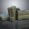 Multiple Olive Green Durable Hard Cases With Secure Latches And Carry Handles