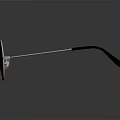 Stylish Round Lens Glasses with Metal Frame Black Temples and Reflective Surface