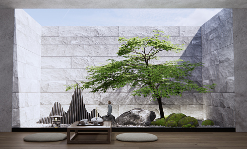 New Chinese Landscape Setches Interior Landscape Setches 3d model