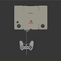 Sony PlayStation White Gaming Console With Wired Controller And Cable
