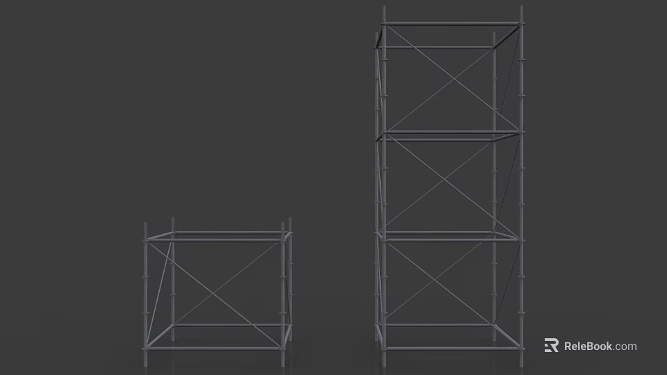 Industrial Scaffolding Metal Frame Equipment With Small And Large Sizes For Construction 3d model 