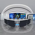 Monitoring room 3d model