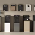 Household Appliances Collection Featuring Wall Mounted And Floor Standing Water Dispensers In Various Colors