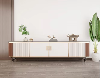 New Chinese TV Cabinet 3d model