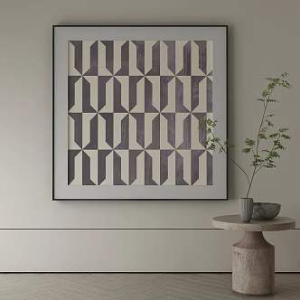 modern decorative painting 3d model