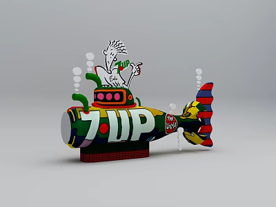 US-Chen Supermarket Display to Find Submarine 3d model US-Chen Supermarket Display to Find Submarine 3d model