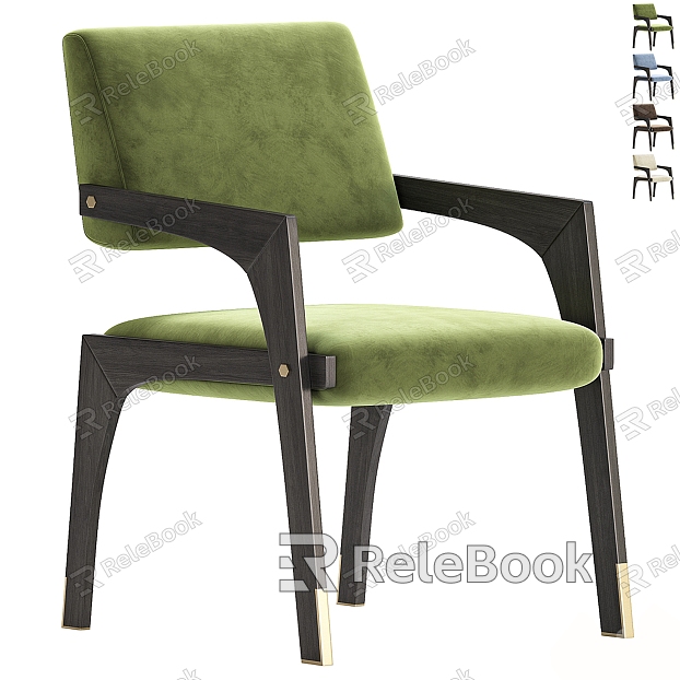 Light Luxury Single Chair Leisure Chair Armchair Dining Chair model