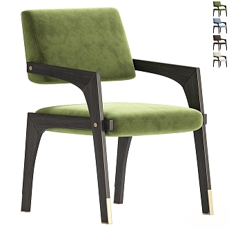 Light Luxury Single Chair Leisure Chair Armchair Dining Chair 3d model