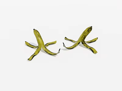 Old banana peel 3d model