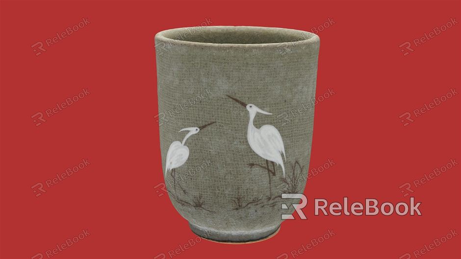 New Chinese Style Water Cup Tea Cup model