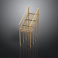 Minimalist Wooden Furniture With Multi Tier Storage Structure And Light Color
