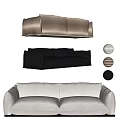 Modern Sectional Sofa With Black Brown White Color Options And Comfortable Seating Design