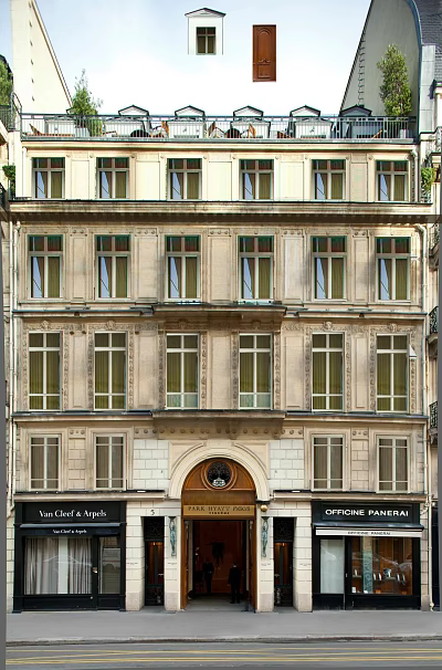 Classic European Architecture Facade With Symmetric Windows Arched Door And Decorative Stone Walls 3d model