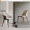 Modern Dining Chairs With Fabric Upholstery And Wood Legs Showcased Against Gray Wall