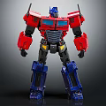 Red Blue Black Mechanical Robot Figure With Detailed Design And Collectible Features