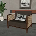 Single sofa 3d model