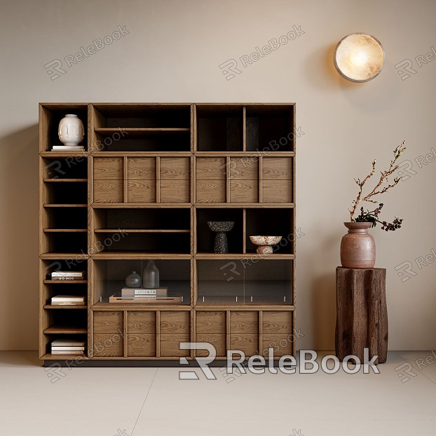 Middle Style Bookcase model