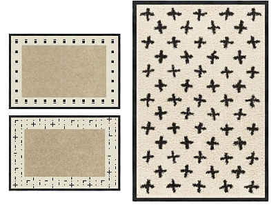 modern square carpet model