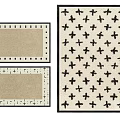 modern square carpet 3d model