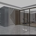 Spacious Modern High Ceiling Living And Dining Room With Elegant Comfortable Home Interior Design