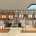 Modern Clothing Store Interior With Stylish Mannequins And Fashion Apparel Displays