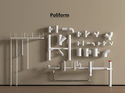 modern pipe water pipe 3d model