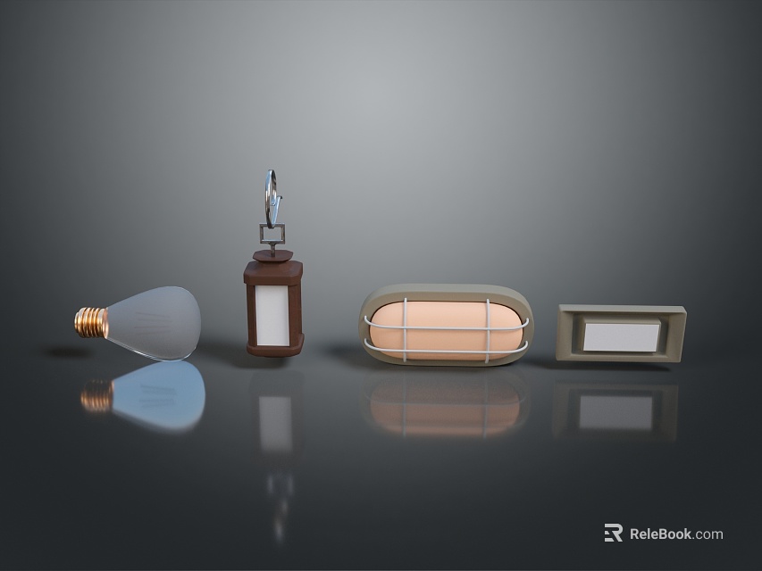 Modern Home Interior Light Fixture Combination With Different Decorative Styles And Designs 3d model 