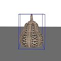 Decorative Ornament Set With Gourd Shaped Design Black Dot Pattern And Beige Black Minimalist Style