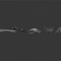 Modern Spider Web Items 3d model