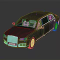 Luxury Black Limousine Exterior With Sleek Surface And Shiny Finish