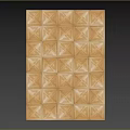 Wooden Floor Components Featuring Geometric Parquet Pattern And Interlocking Wood Pieces