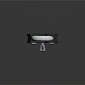 Modern lock combination lockset metal lock 3d model