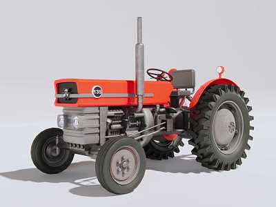 agricultural tractor 3d model