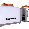 Two Cuisanart Toasters with Toasted Bread Slices as Modern Kitchen Appliances