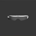Smart Glasses With White Design Black Lenses And Sleek Wearable Computer Device