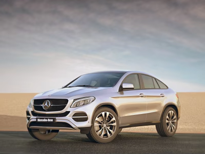 Mercedes Benz Silver SUV With Sleek Modern Exterior Design On Open Road 3d model