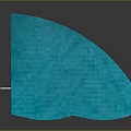 Shiny Blue Elongated Decorative Strip With Smooth Design On Dark Background