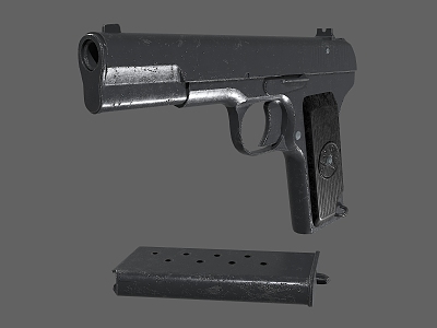 pistol weapon 3d model